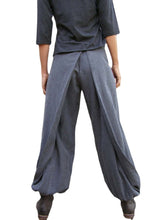 Women Pasteable Loose Pants Irregular Casual Gong Fu Trousers